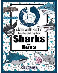 Sharks and Rays: Wildlife Educational Coloring Book