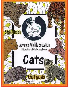 Cats: Wildlife Educational Coloring Book