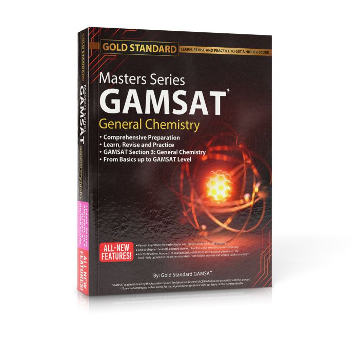 Masters Series GAMSAT Chemistry Preparation by Gold Standard