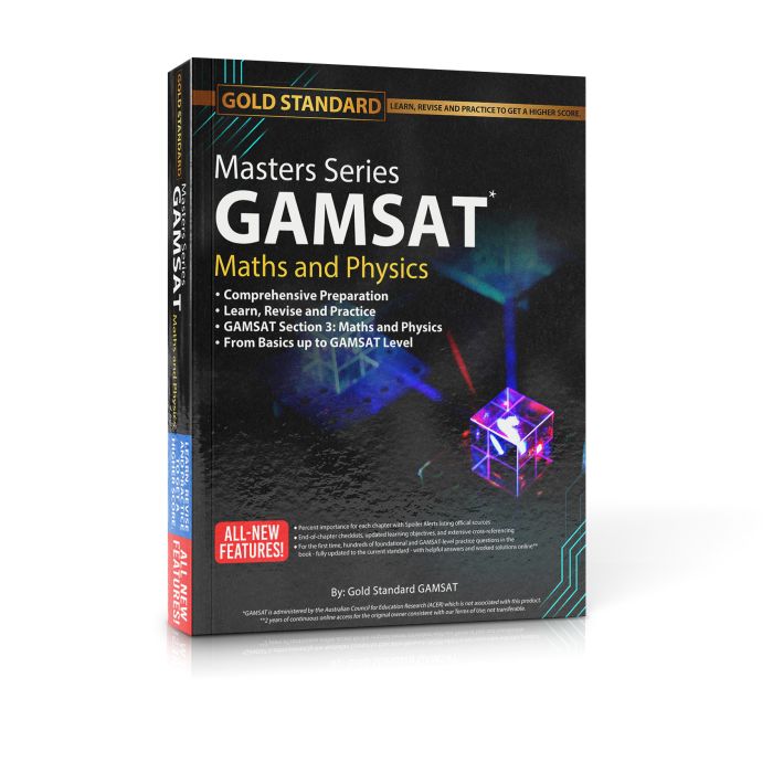 Masters Series GAMSAT Maths and Physics Preparation by Gold