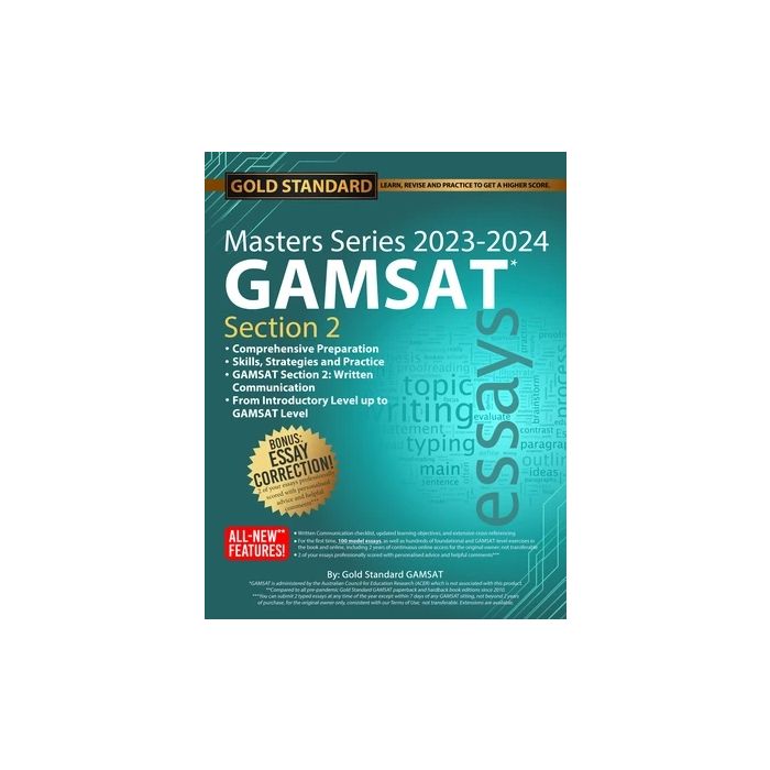 Masters Series GAMSAT Section 2 Preparation by Gold Standard