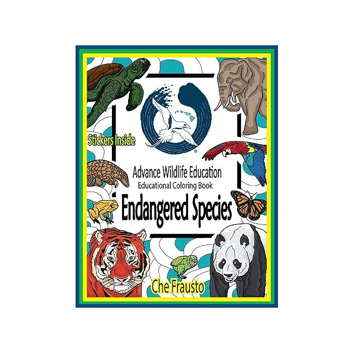 Endangered Species: Wildlife Educational Coloring Book