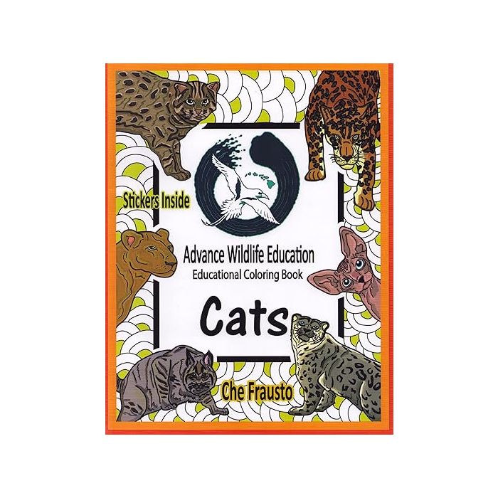 Cats: Wildlife Educational Coloring Book