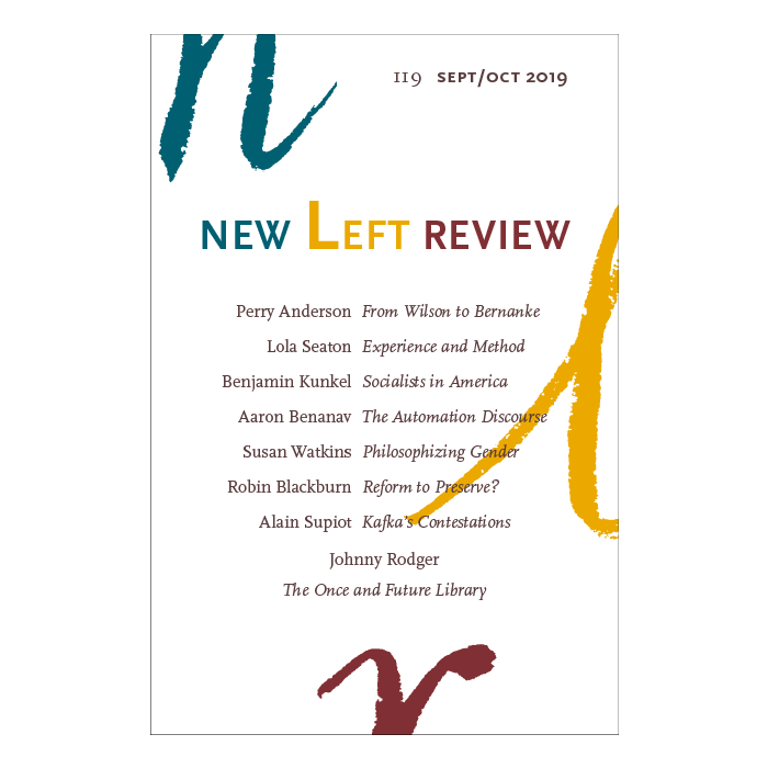 New Left Review 119 September October 2019